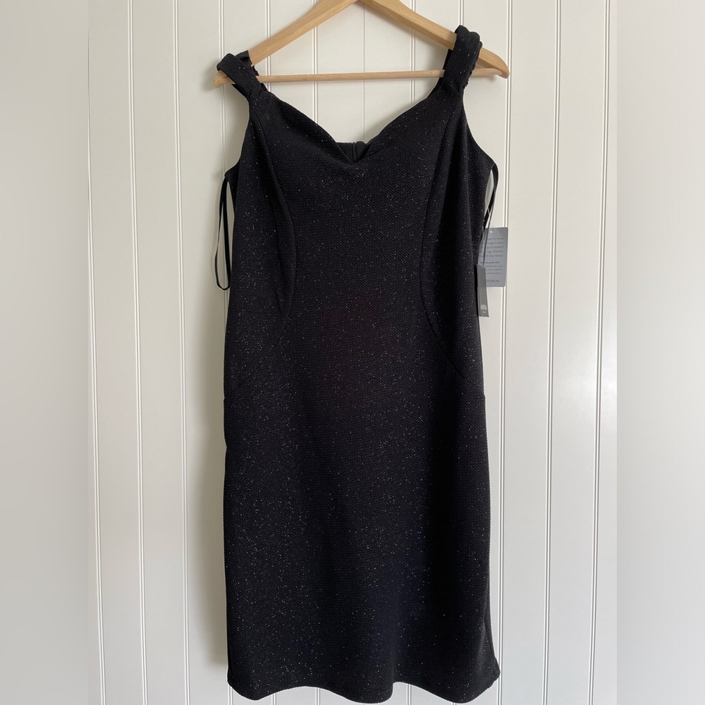 Marina black sparkly dress from Nordstrom.